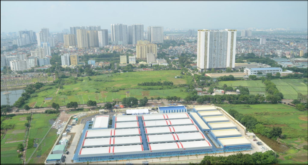 Flycam hien trang cong trinh